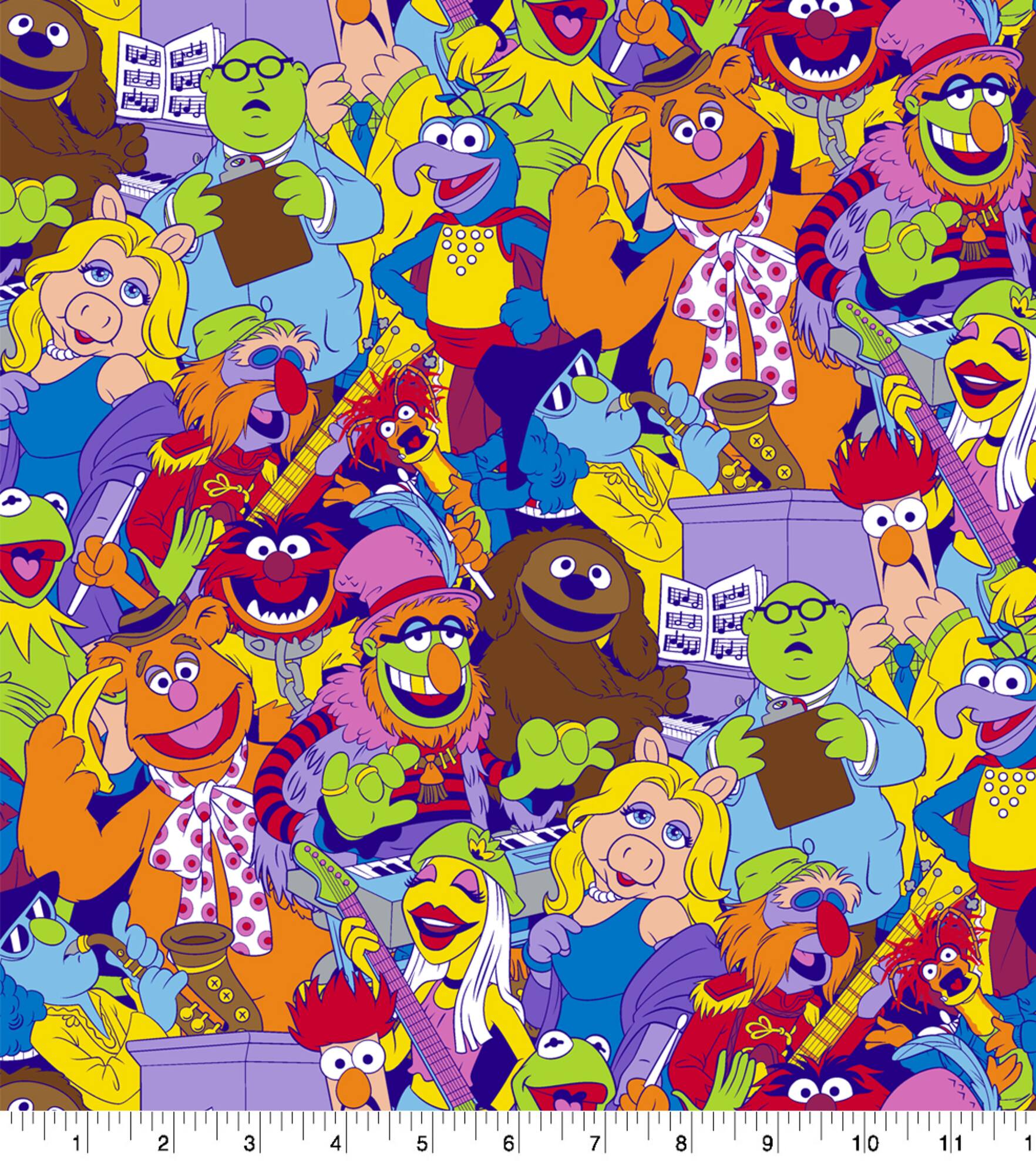Disney® Muppets Packed Cotton Fabric